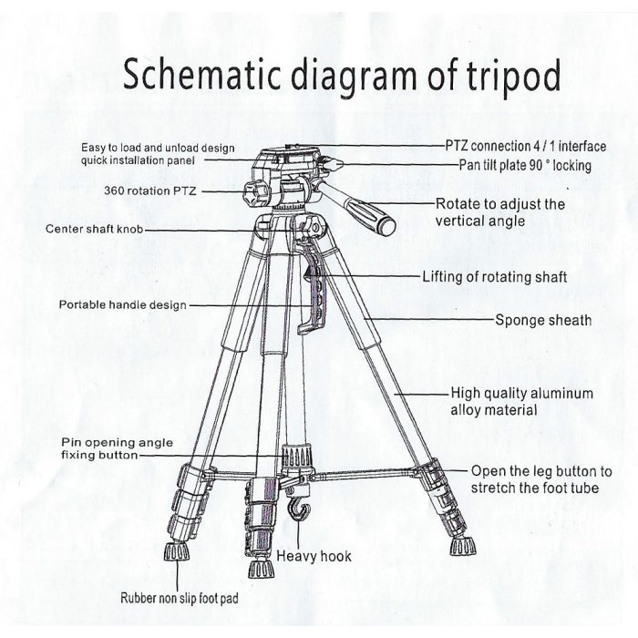 Aaronia 503/057 Alumiinitripodi - Image 2