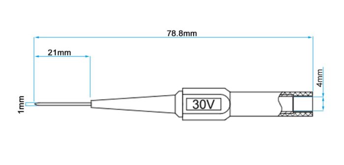 Micsig MS-A-003 Mittapiikki banaaniliittimellä (suojattu) - Image 3