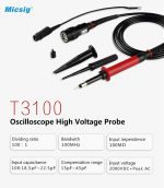 Micsig T3100 Korkean jännitteen passiivinen mittapää 100MHz 100:1 2kV - Image 2