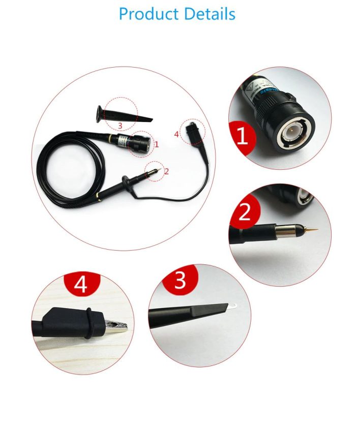 Micsig P130A Passiivinen BNC-mittapää 100MHz 10:1 600V - Image 2