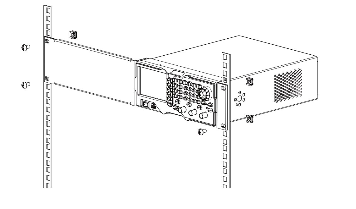 Rigol RM-1-DG1000Z Räkkikehikon kiinnitys