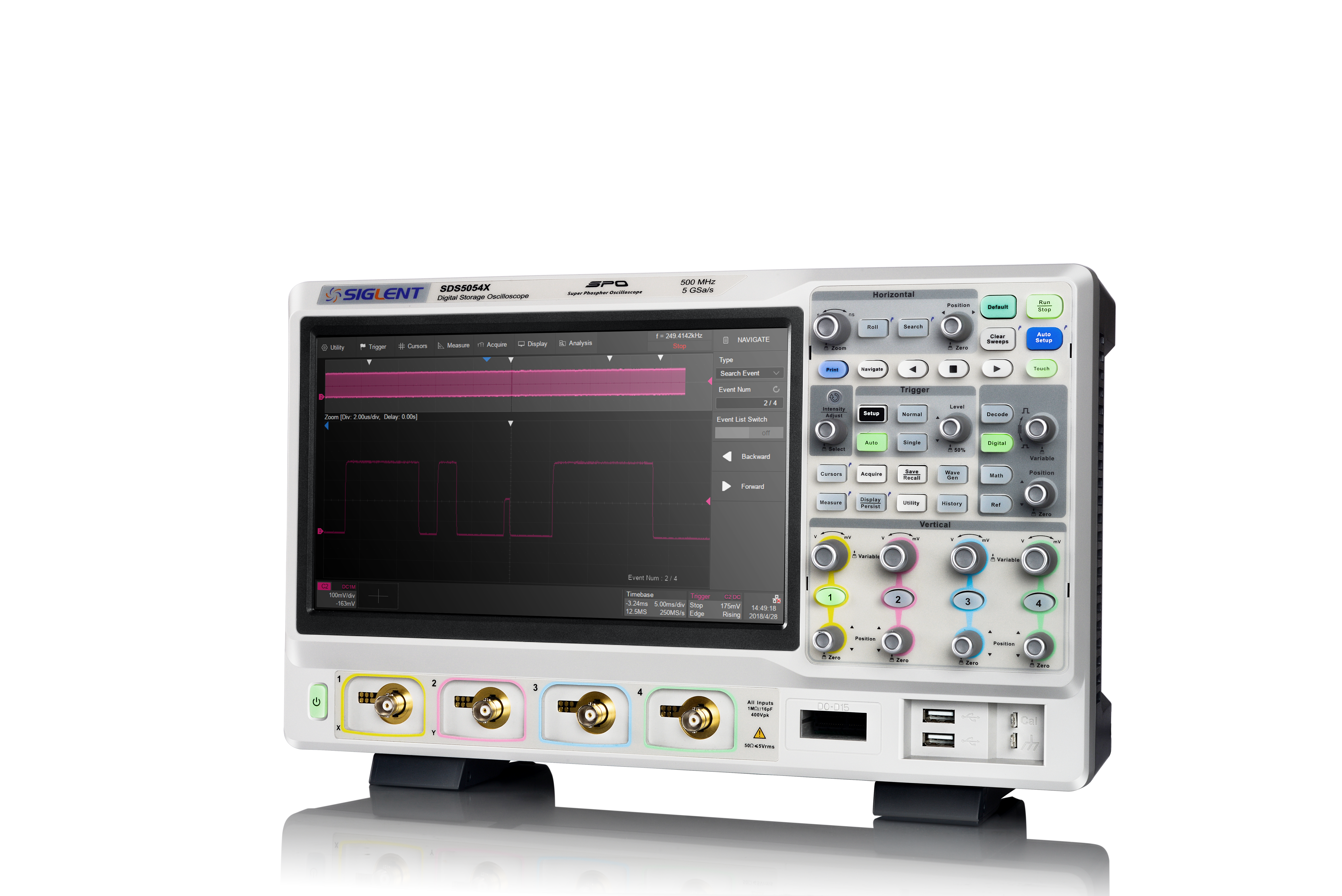 Siglent SDS5104X Digitaalinen oskilloskooppi 1GHz