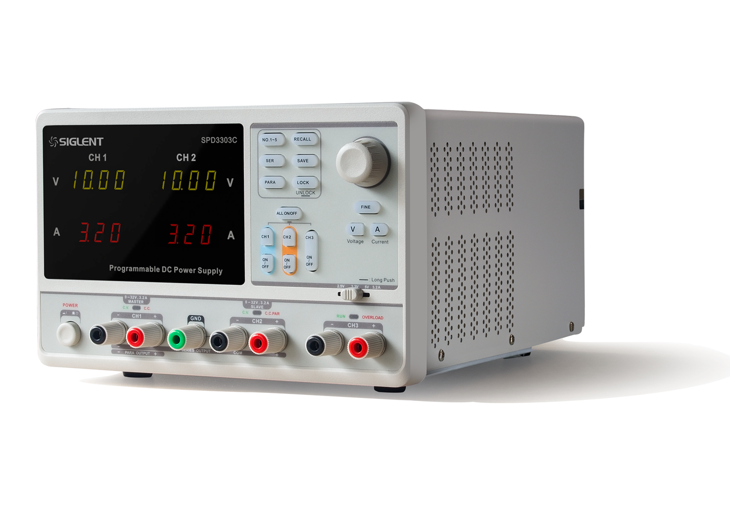 Siglent SPD3303C Ohjelmoitava DC-laboratorioteholähde (220W/32V/3,2A)