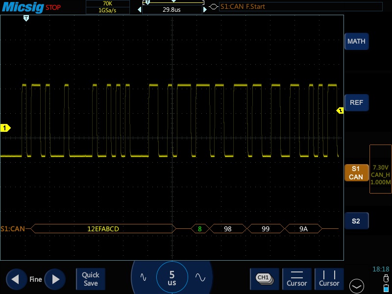 Micsig 1553B.429 Sarjaväylädekoodausoptio