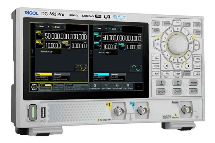 Rigol DG852 Pro Funktiogeneraattori/vapaan aaltomuodon generaattori 50MHz - Image 4