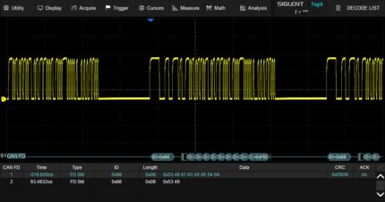 Siglent SDS3000HD_CAN_FD